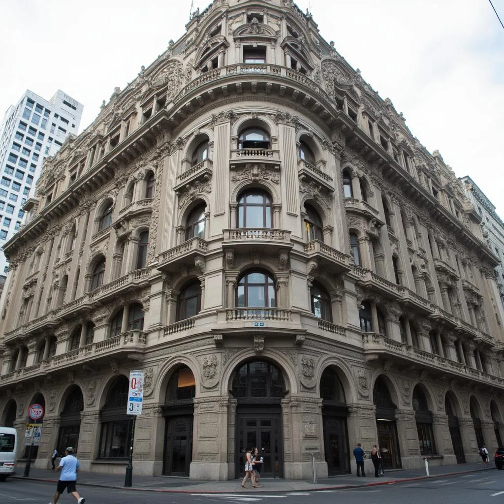 Edificio histórico financiero en Buenos Aires